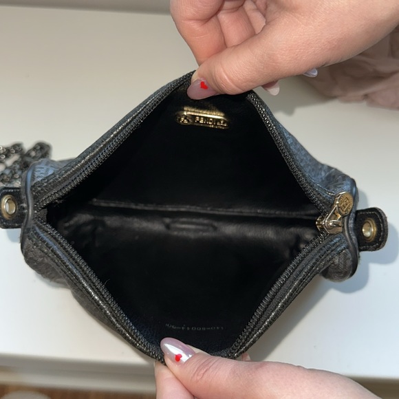 Authentic FENDI clutch with added chrome unbranded chain. - Picture 8 of 9